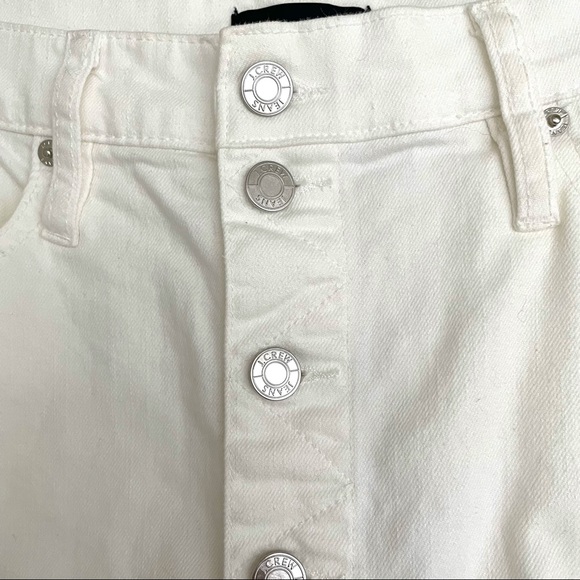 J Crew Button-Front Stretch Denim Pencil Skirt - Picture 5 of 7